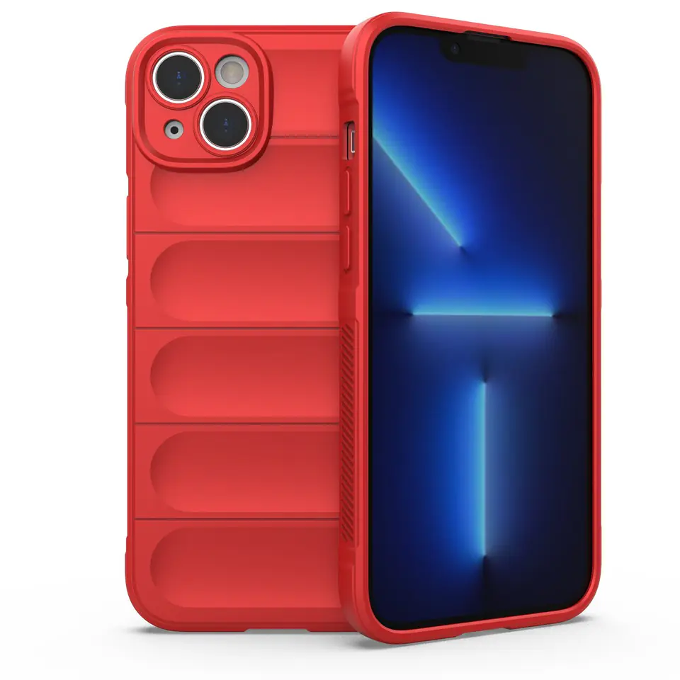 ⁨Magic Shield Case etui do iPhone 14 Plus elastyczny pancerny pokrowiec czerwony⁩ w sklepie Wasserman.eu