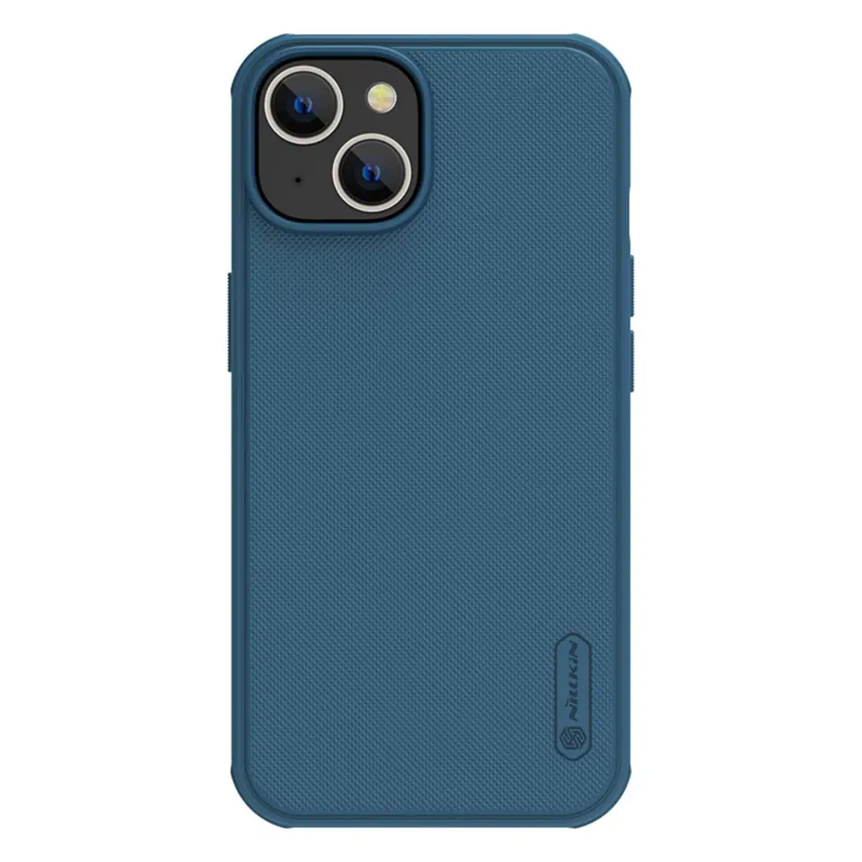 ⁨Nillkin Super Frosted Shield Pro etui iPhone 14 Plus pokrowiec na tył plecki niebieski⁩ w sklepie Wasserman.eu