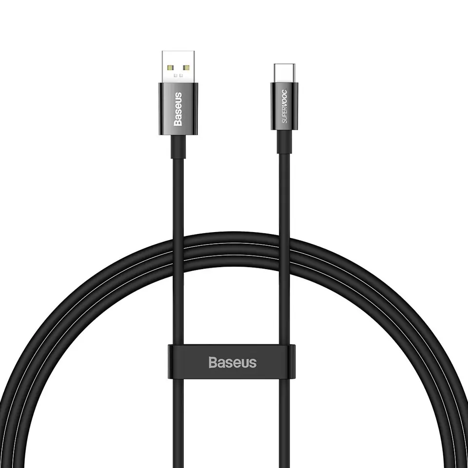 ⁨Baseus Superior Series kabel SUPERVOOC USB-A do USB-C 65W 1m czarny⁩ w sklepie Wasserman.eu