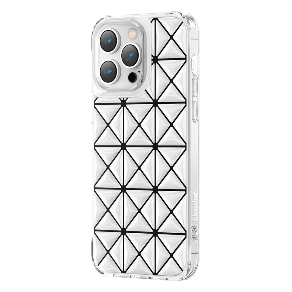 ⁨Kingxbar Miya Series etui iPhone 14 Pro pokrowiec obudowa na tył plecki białe⁩ w sklepie Wasserman.eu