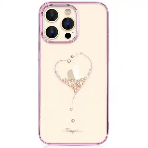 ⁨Kingxbar Wish Series etui iPhone 14 Pro ozdobione kryształami różowe⁩ w sklepie Wasserman.eu