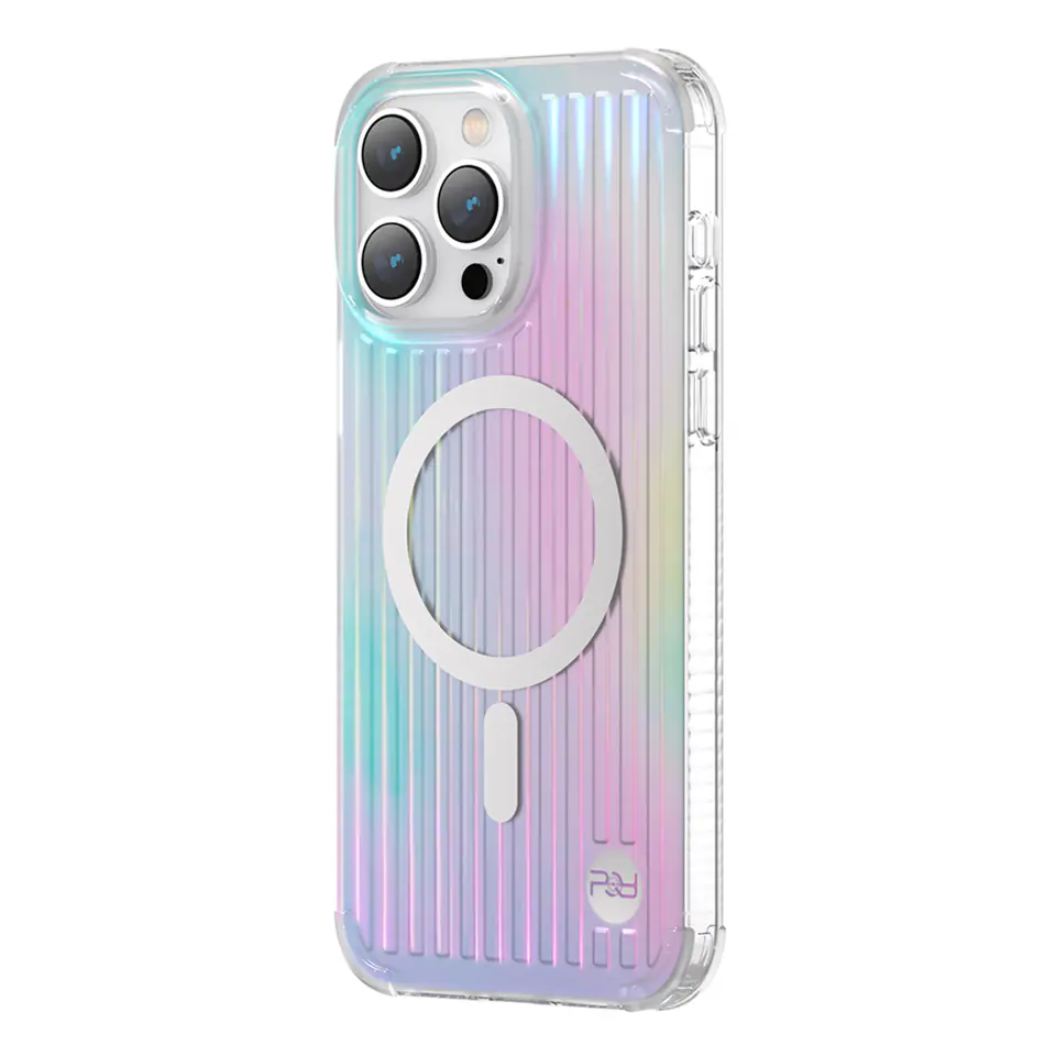 ⁨Kingxbar PQY Go Out Series magnetyczne etui iPhone 14 Pro MagSafe laser color⁩ w sklepie Wasserman.eu