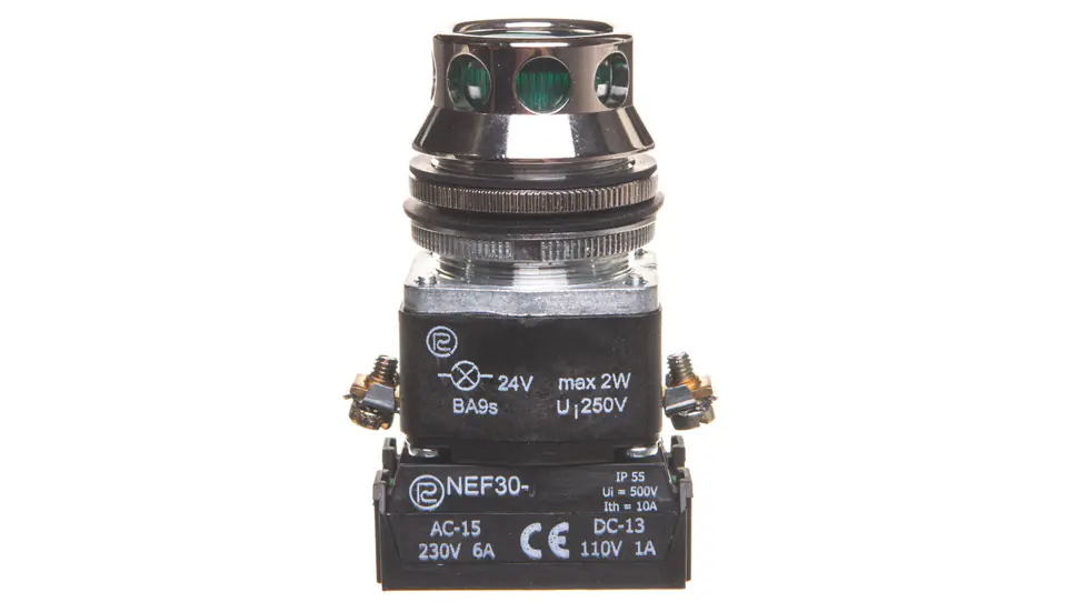 ⁨Control button 30mm green self-return with backlight 2Z 24V W0-NEF30-KL 2X Z⁩ at Wasserman.eu