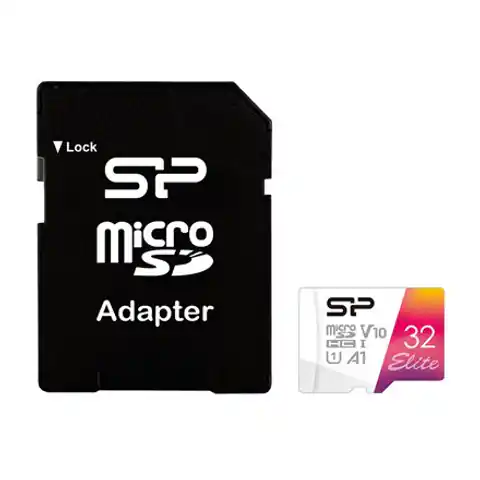 ⁨Silicon Power | microSDHC UHS-I Memory Card | Elite | 32 GB | microSDHC/SDXC | Flash memory class 10⁩ w sklepie Wasserman.eu