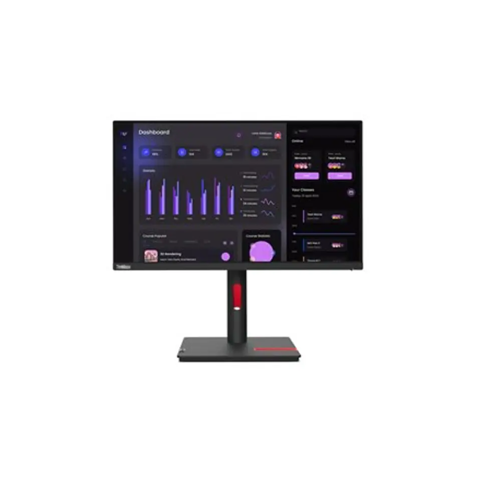 ⁨Lenovo | T24i-30 | 23.8 "" | IPS | FHD | 16:9 | 4 ms | 250 cd/m² | Black | HDMI ports quantity 1 | 60 Hz⁩ w sklepie Wasserman.eu