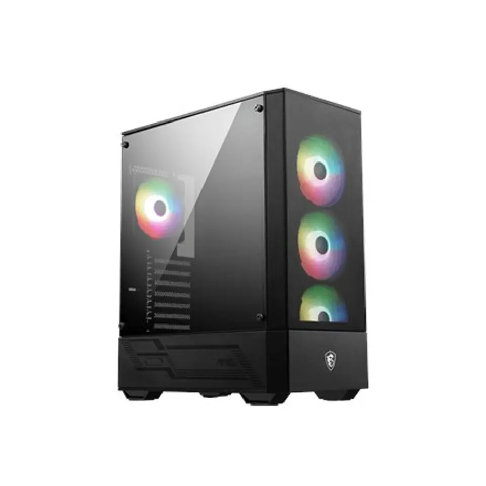 ⁨MSI MAG FORGE 112R computer case Midi Tower Black, Transparent⁩ at Wasserman.eu