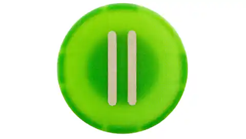 ⁨Wkładka do przycisku 22mm płaska zielona z symbolem START II M22-XD-G-X2 218168⁩ w sklepie Wasserman.eu