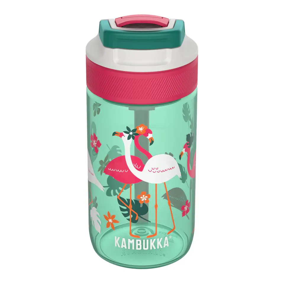 ⁨Kambukka butelka na wodę dla dziecka Lagoon 400ml Pink Flamingo⁩ w sklepie Wasserman.eu