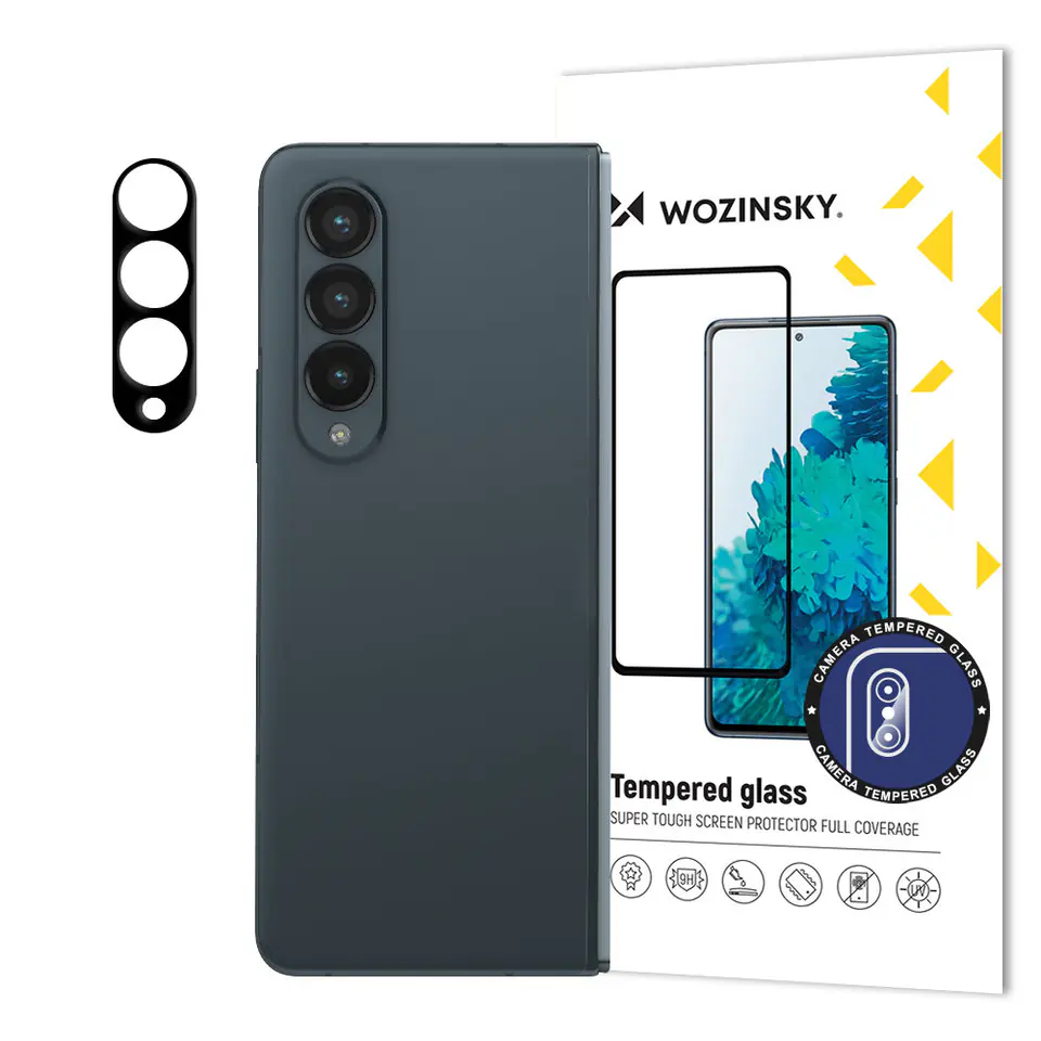 ⁨Wozinsky Full Camera Glass szkło hartowne Samsung Galaxy Z Fold 4 na aparat kamerę 9H⁩ w sklepie Wasserman.eu