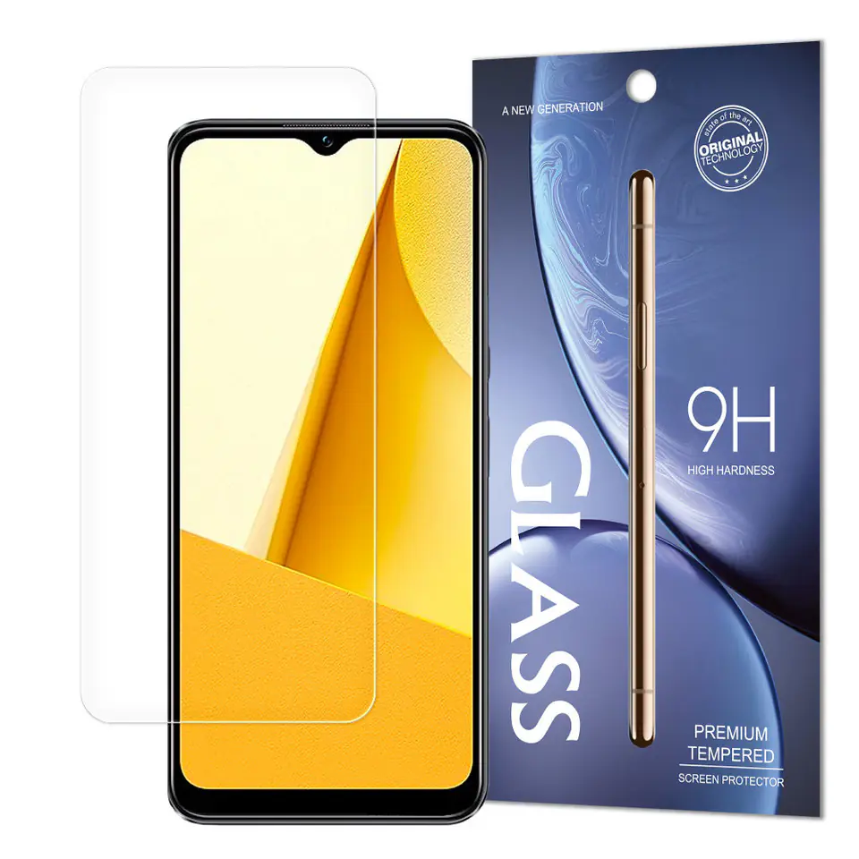 ⁨Tempered Glass szkło hartowane Vivo Y16 / Y02s twardość 9H (opakowanie – koperta)⁩ w sklepie Wasserman.eu