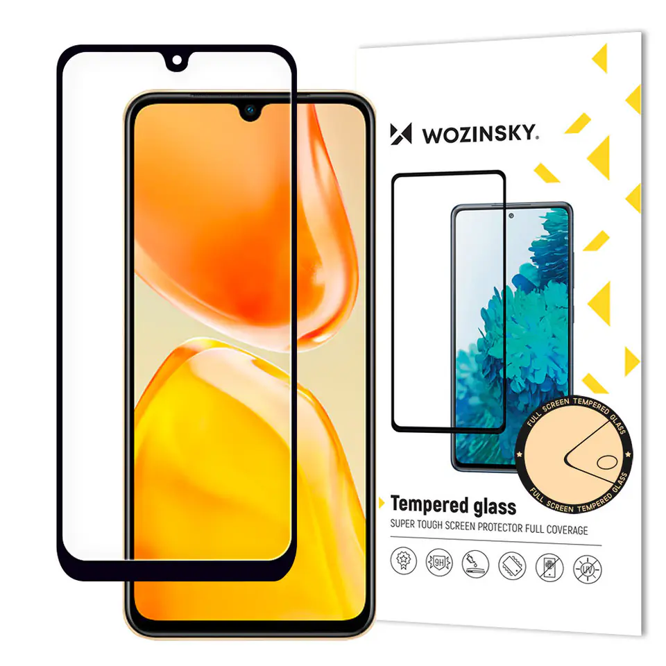 ⁨Wozinsky Full Glue szkło hartowane Vivo X80 Lite / V25 na cały ekran z ramką czarny (case friendly)⁩ w sklepie Wasserman.eu