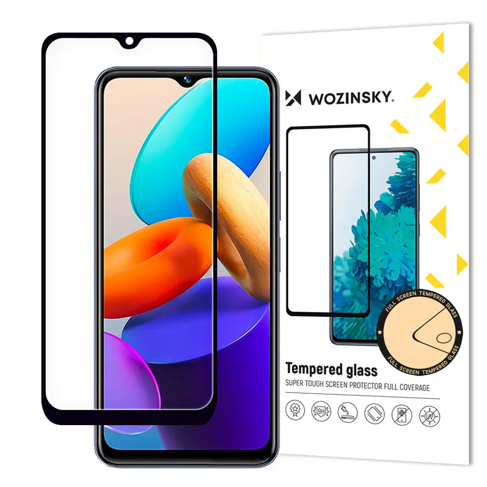 ⁨Wozinsky Full Glue szkło hartowane Vivo Y35 / Y22 / Y22s na cały ekran z ramką czarny (case friendly)⁩ w sklepie Wasserman.eu