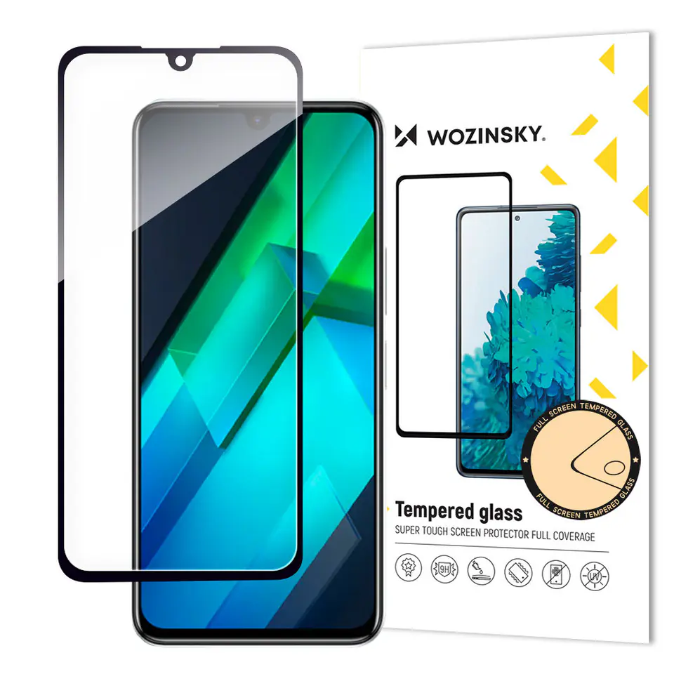 ⁨Wozinsky Full Glue szkło hartowane Infinix Note 12 G96 na cały ekran z ramką czarny (case friendly)⁩ w sklepie Wasserman.eu