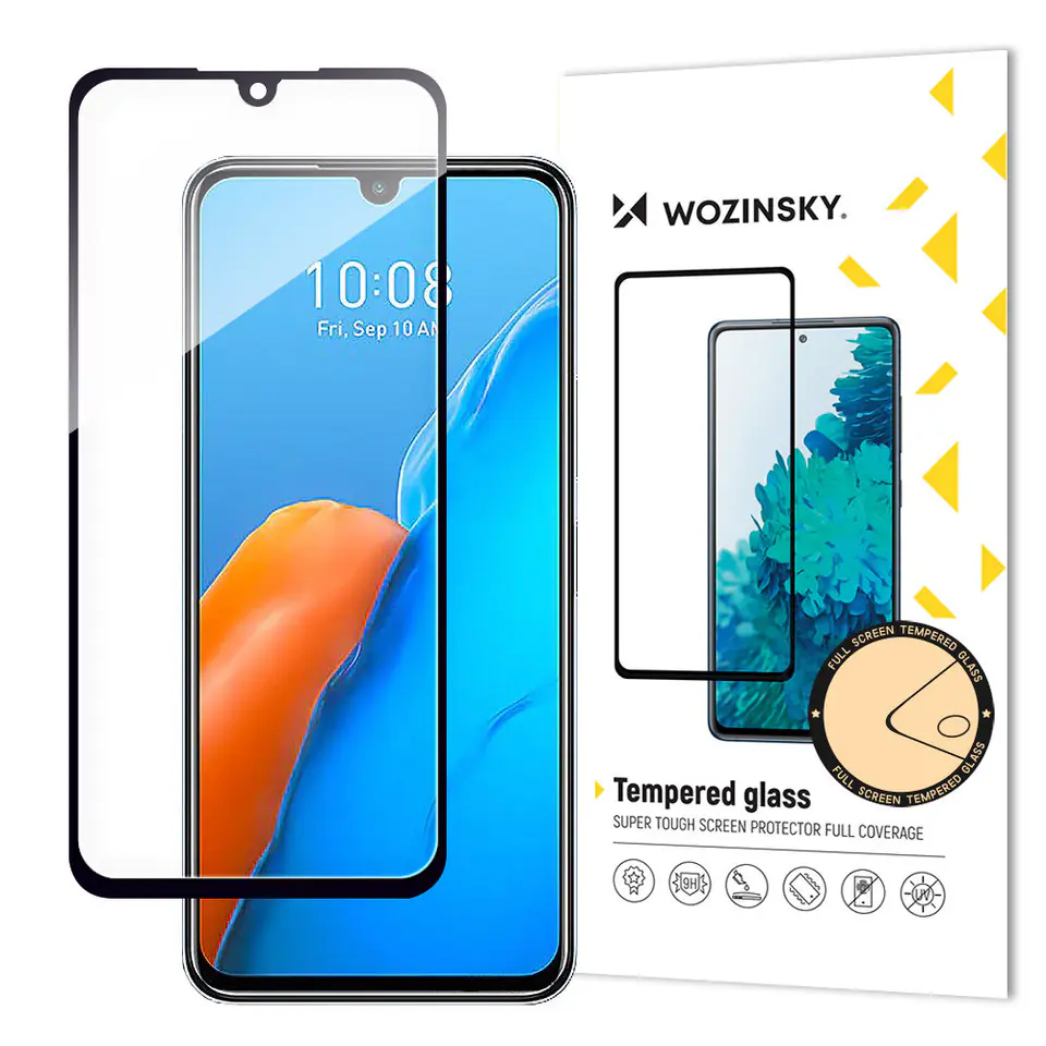 ⁨Wozinsky Full Glue szkło hartowane Infinix Note 12 Pro na cały ekran z ramką czarny (case friendly)⁩ w sklepie Wasserman.eu