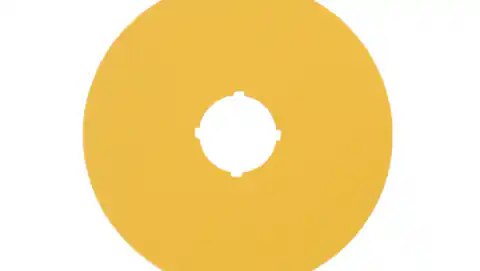 ⁨Tabliczka opisowa żółta okrągła fi90 bez nadruku M22-XAK 216464⁩ w sklepie Wasserman.eu