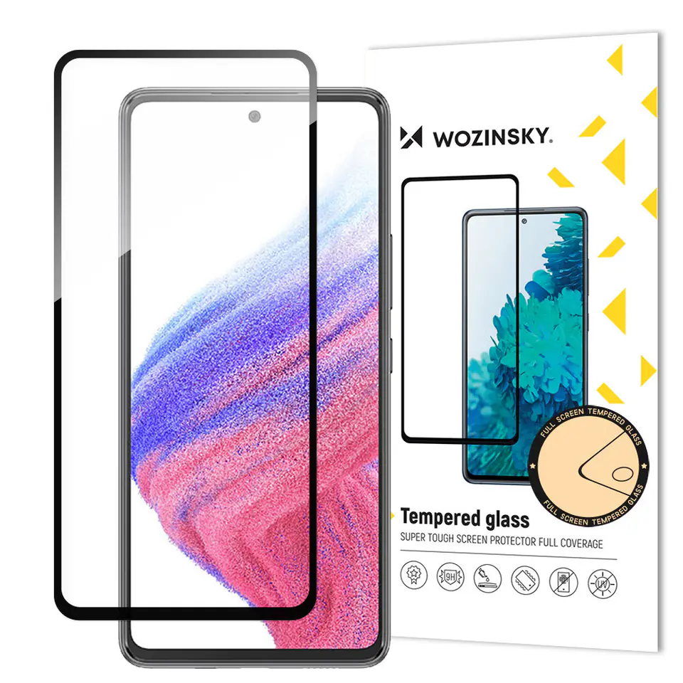 ⁨Wozinsky Full Glue Tempered Glass szkło hartowane Samsung Galaxy A54 5G 9H na cały ekran z czarną ramką⁩ w sklepie Wasserman.eu