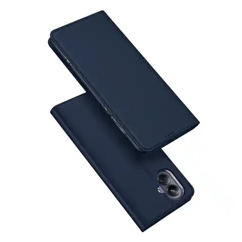 ⁨Dux Ducis Skin Pro etui do Realme 10 Pro+ pokrowiec z klapką portfel na kartę podstawka niebieskie⁩ w sklepie Wasserman.eu