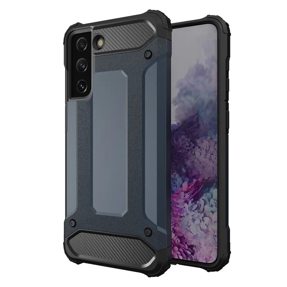 ⁨Hybrid Armor etui do Samsung Galaxy S23 Ultra pancerny hybrydowy pokrowiec niebieskie⁩ w sklepie Wasserman.eu