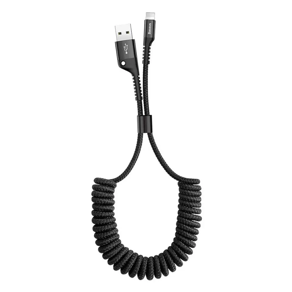 ⁨Lightning Baseus Spring 1m 2A Spring Cable (Black)⁩ at Wasserman.eu