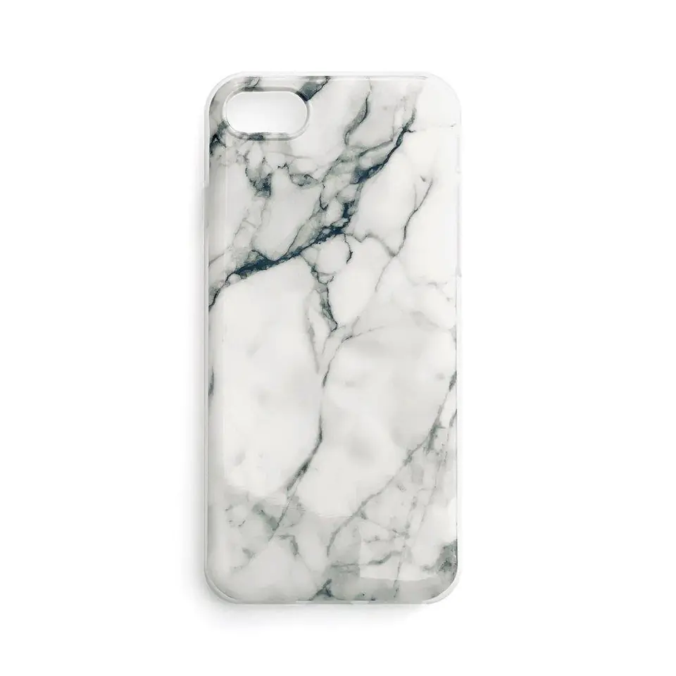 ⁨Wozinsky Marble żelowe etui pokrowiec marmur Samsung Galaxy S21 Ultra 5G biały⁩ w sklepie Wasserman.eu