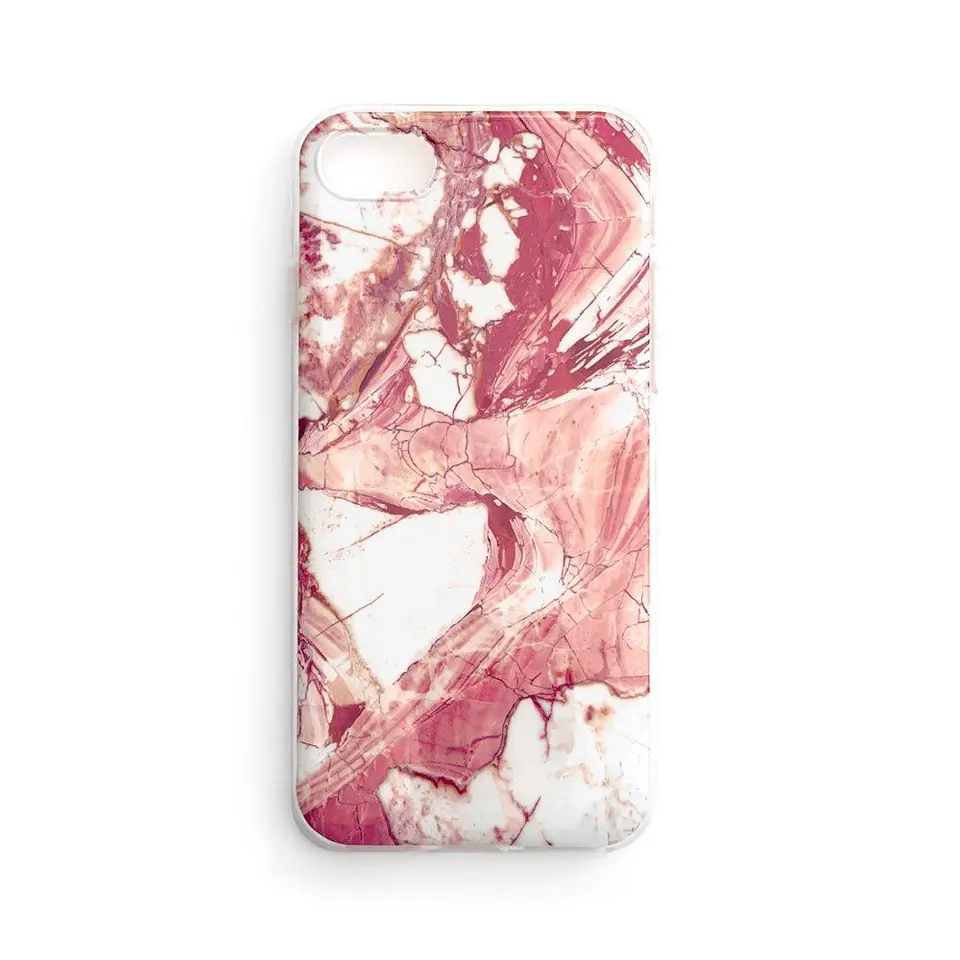 ⁨Wozinsky Marble żelowe etui pokrowiec marmur Xiaomi Poco M3 / Xiaomi Redmi 9T różowy⁩ w sklepie Wasserman.eu