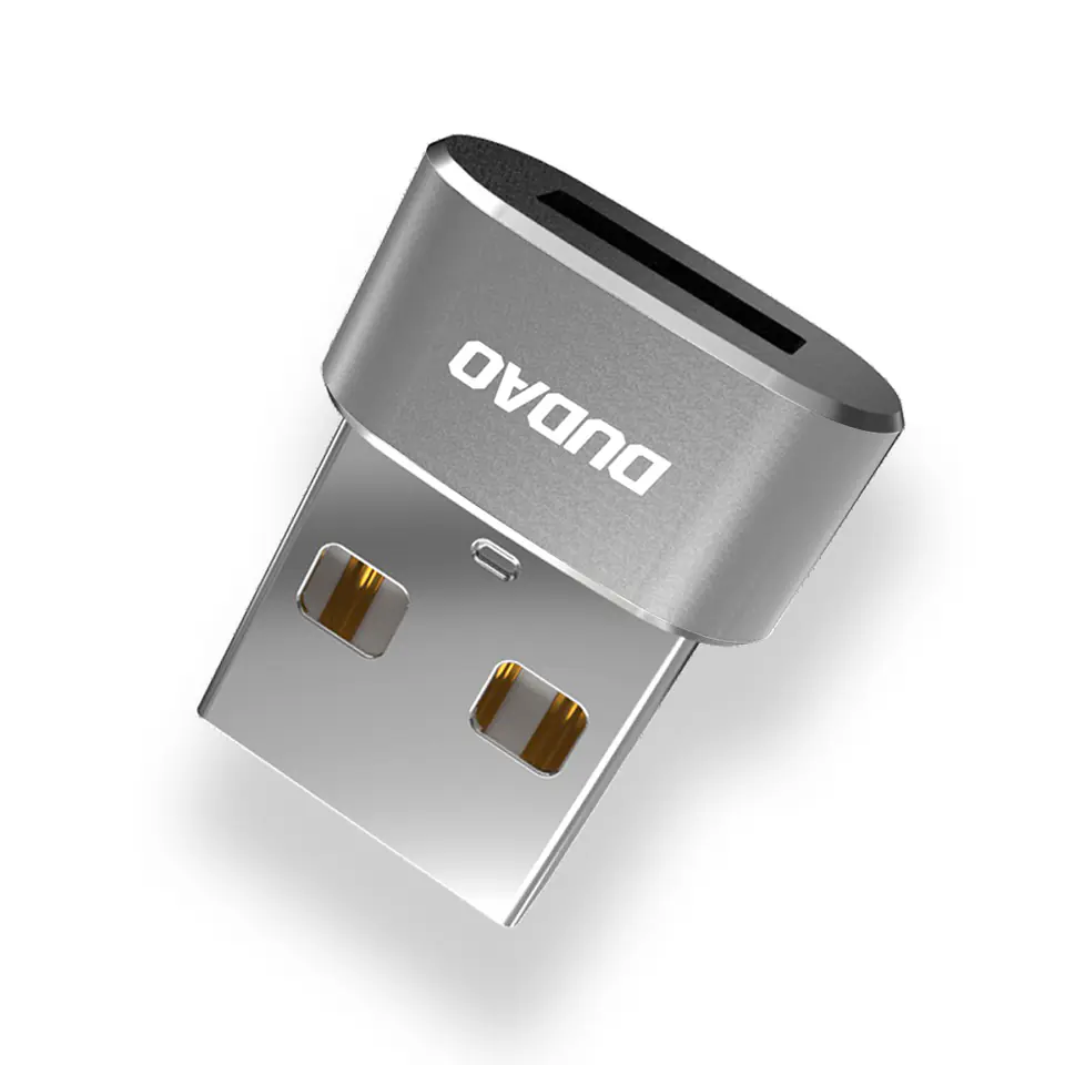 ⁨Dudao adapter przejściówka ze złącza USB Type-C na USB czarny (L16AC black)⁩ w sklepie Wasserman.eu