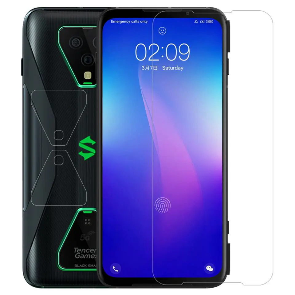 ⁨Nillkin Amazing H+ Pro ultracienkie szkło hartowane AGC 0,2 MM 9H 2,5D Xiaomi Black Shark 3 Pro⁩ w sklepie Wasserman.eu