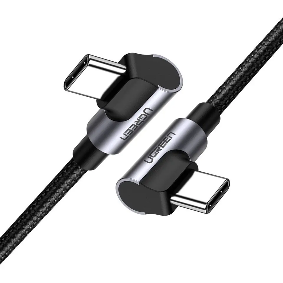 ⁨UGREEN USB-C TO USB-C ANGLE CABLE, US323 BLACK⁩ at Wasserman.eu