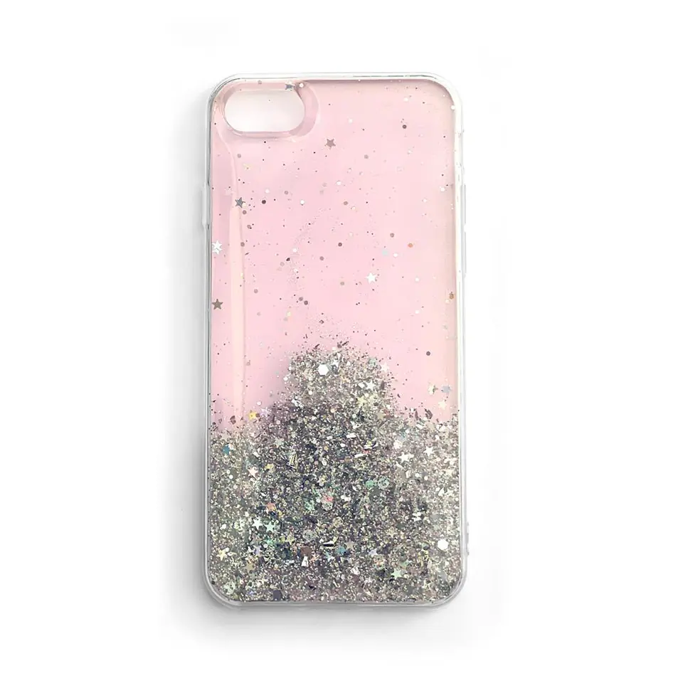 ⁨Wozinsky Star Glitter błyszczące etui pokrowiec z brokatem Samsung Galaxy A42 5G różowy⁩ w sklepie Wasserman.eu