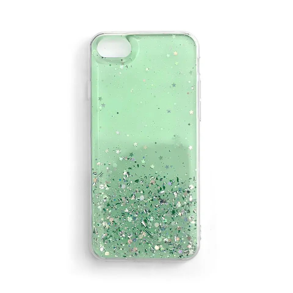 ⁨Wozinsky Star Glitter błyszczące etui pokrowiec z brokatem Samsung Galaxy A41 zielony⁩ w sklepie Wasserman.eu