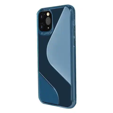 ⁨S-Case elastyczne etui pokrowiec Huawei P40 Lite E niebieski⁩ w sklepie Wasserman.eu