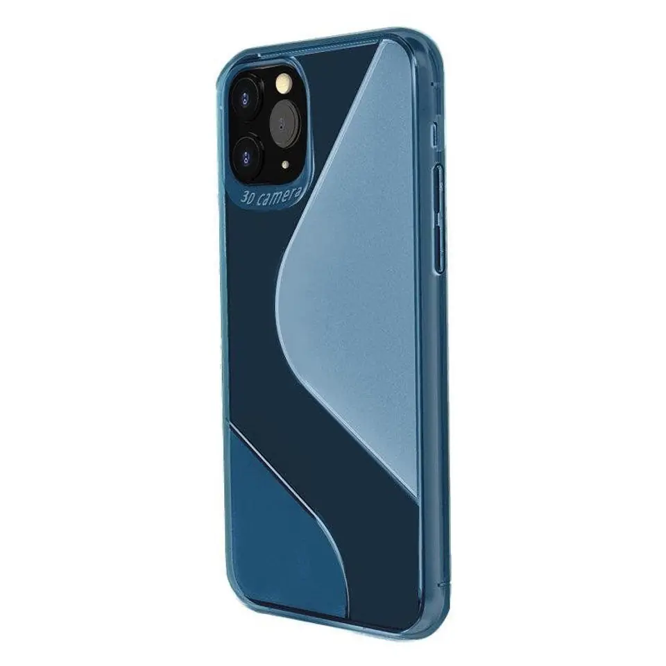 ⁨S-Case elastyczne etui pokrowiec Huawei P40 Lite E niebieski⁩ w sklepie Wasserman.eu