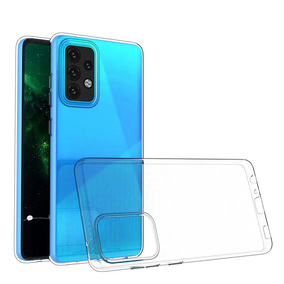 ⁨Żelowy pokrowiec etui Ultra Clear 0.5mm Samsung Galaxy A52s 5G / A52 5G / A52 4G przezroczysty⁩ w sklepie Wasserman.eu