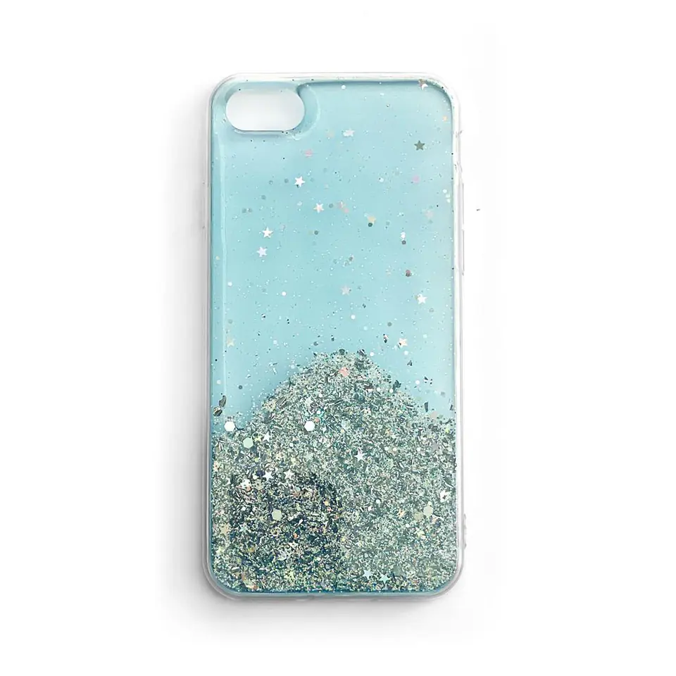 ⁨Wozinsky Star Glitter błyszczące etui pokrowiec z brokatem Samsung Galaxy A30 niebieski⁩ w sklepie Wasserman.eu