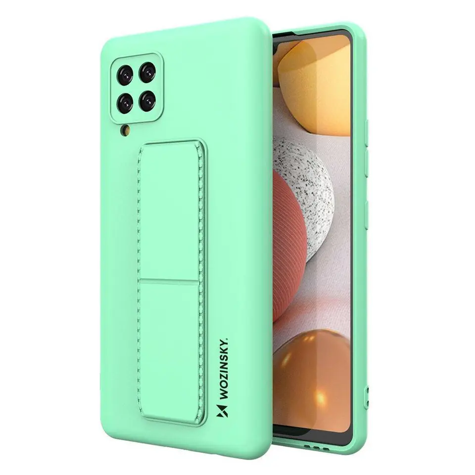 ⁨Wozinsky Kickstand Case silikonowe etui z podstawką etui Samsung Galaxy A42 5G miętowe⁩ w sklepie Wasserman.eu