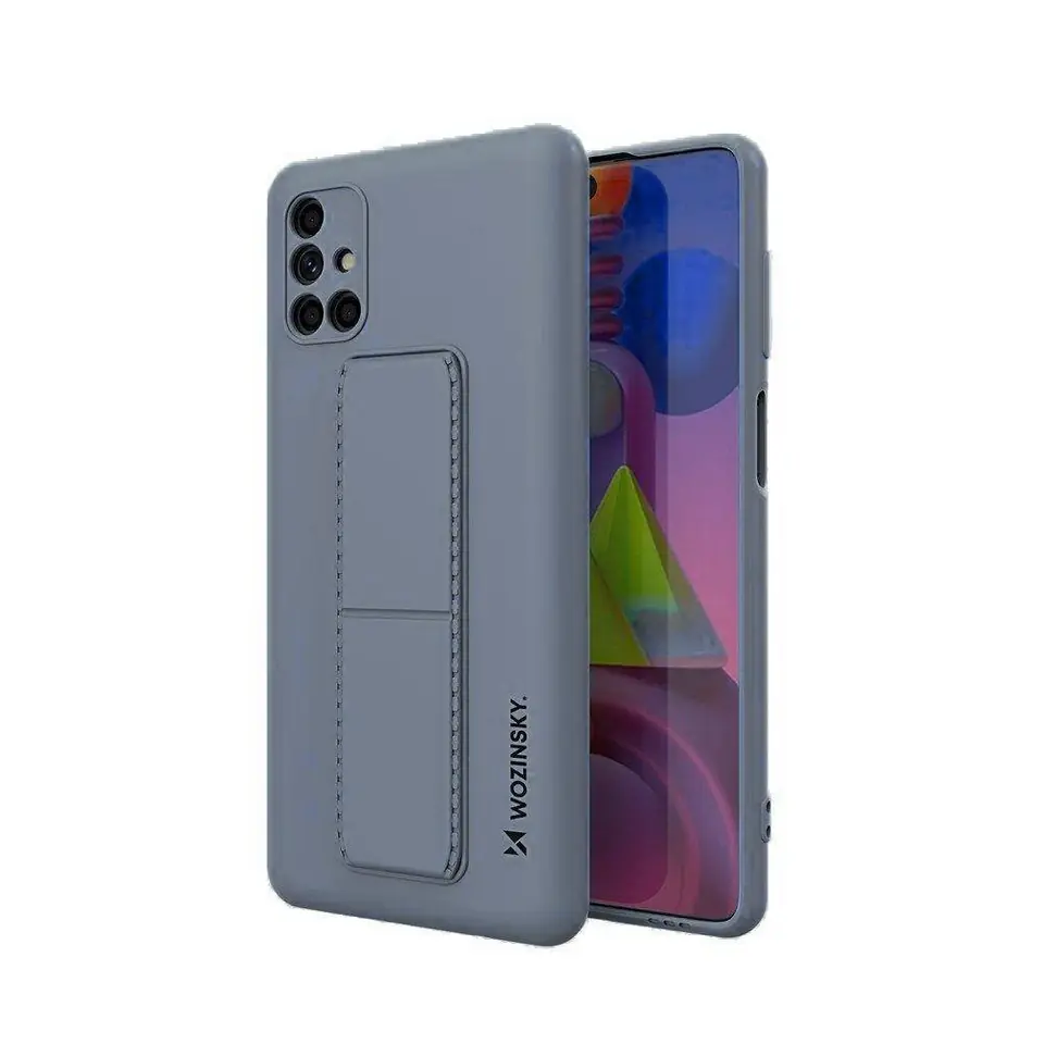 ⁨Wozinsky Kickstand Case silikonowe etui z podstawką etui Samsung Galaxy M51 niebieskie⁩ w sklepie Wasserman.eu