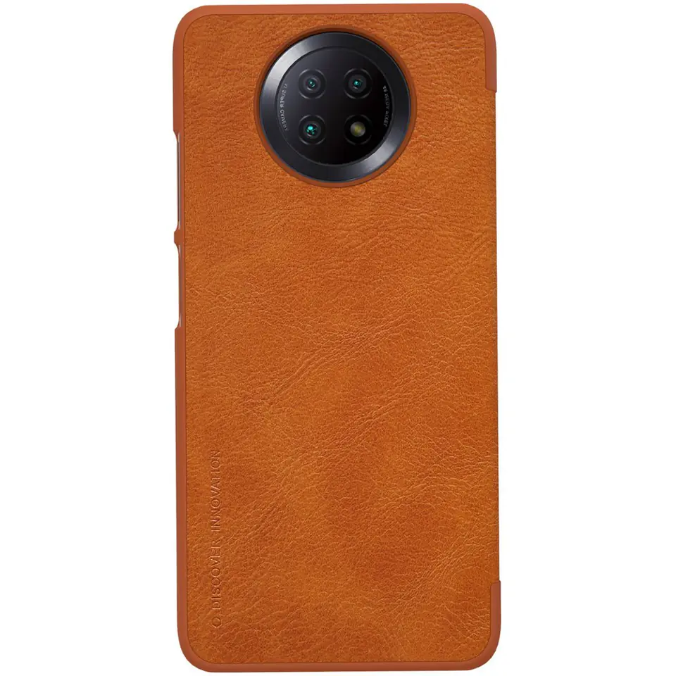⁨Nillkin Qin skórzana kabura etui Xiaomi Redmi Note 9T 5G brązowy⁩ w sklepie Wasserman.eu