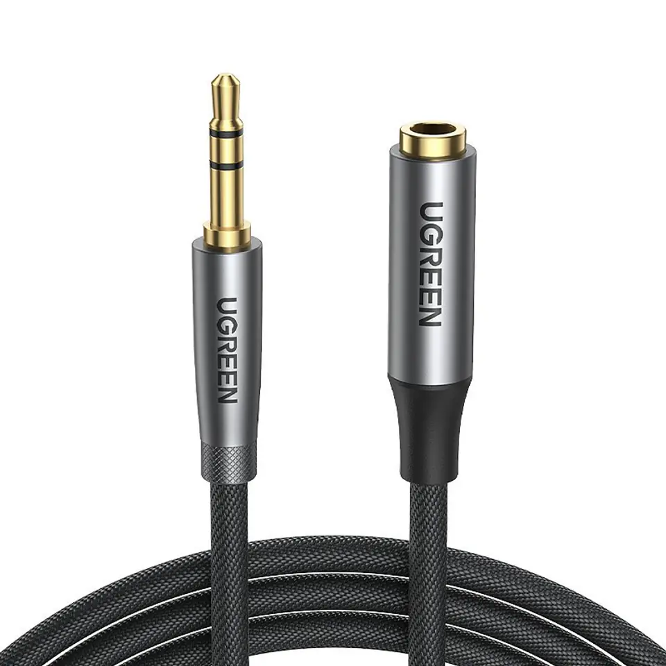 ⁨UGREEN AV190 Audio extension cable AUX jack 3.5mm, 3m (black)⁩ at Wasserman.eu