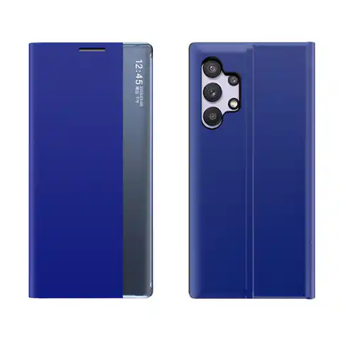 ⁨Sleep Case pokrowiec etui z klapką typu Smart Cover Samsung Galaxy A32 5G / A13 5G niebieski⁩ w sklepie Wasserman.eu