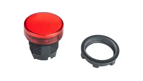 ⁨Główka lampki sygnalizacyjnej 22mm czerwona ZB5AV043⁩ w sklepie Wasserman.eu