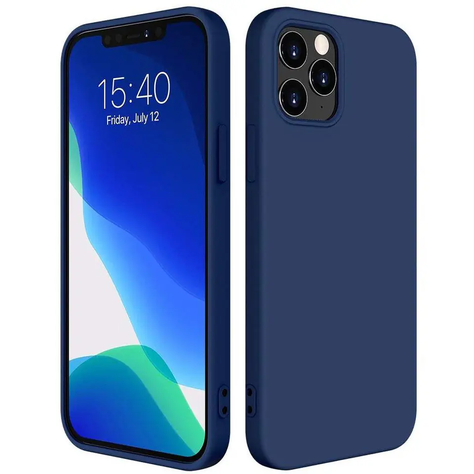 ⁨Silicone Case elastyczne silikonowe etui pokrowiec Xiaomi Redmi Note 10 5G / Poco M3 Pro niebieski⁩ w sklepie Wasserman.eu