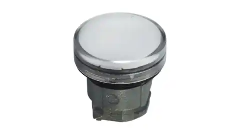 ⁨Główka lampki sygnalizacyjnej 22mm biała ZB4BV013⁩ w sklepie Wasserman.eu