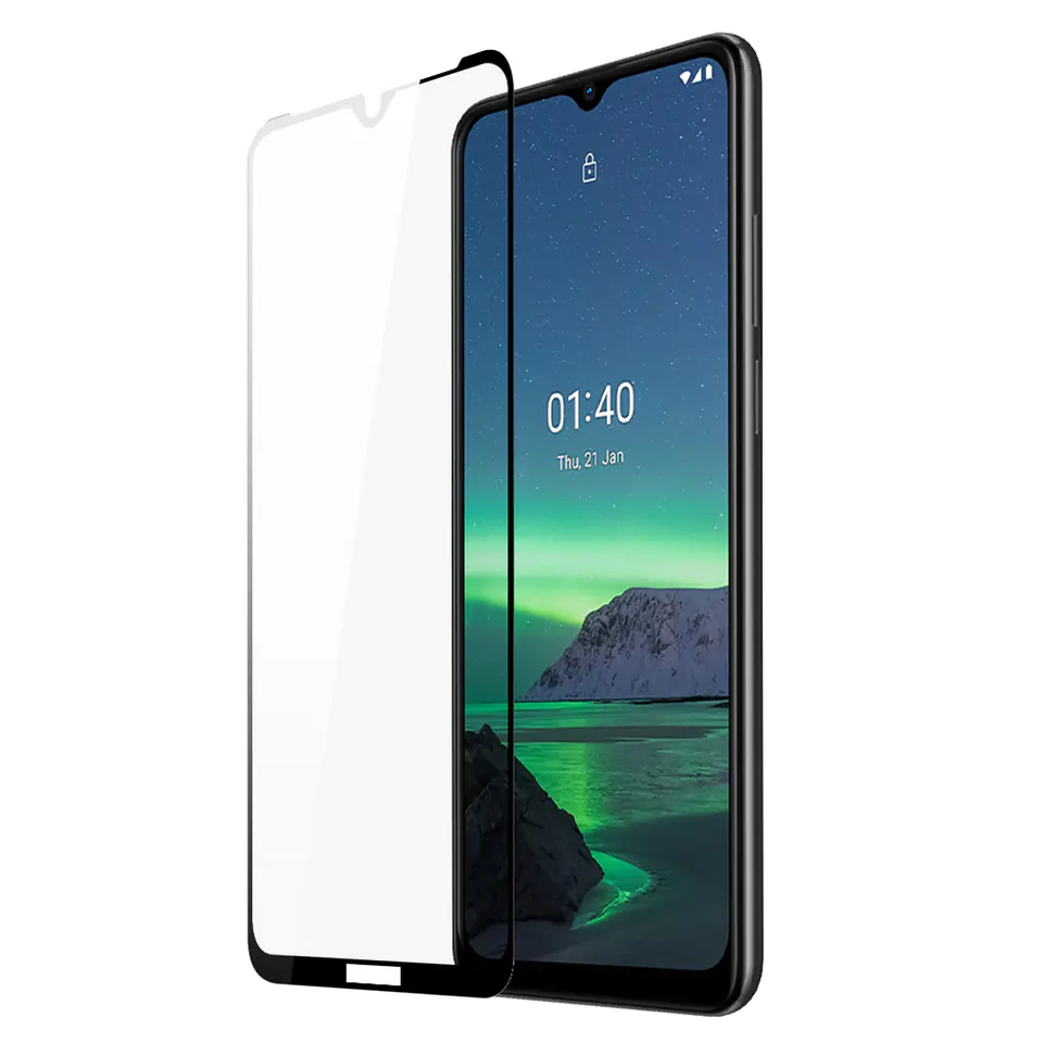 ⁨Dux Ducis 10D Tempered Glass wytrzymałe szkło hartowane 9H na cały ekran z ramką Nokia 1.4 przezroczysty (case friendly)⁩ w sklepie Wasserman.eu