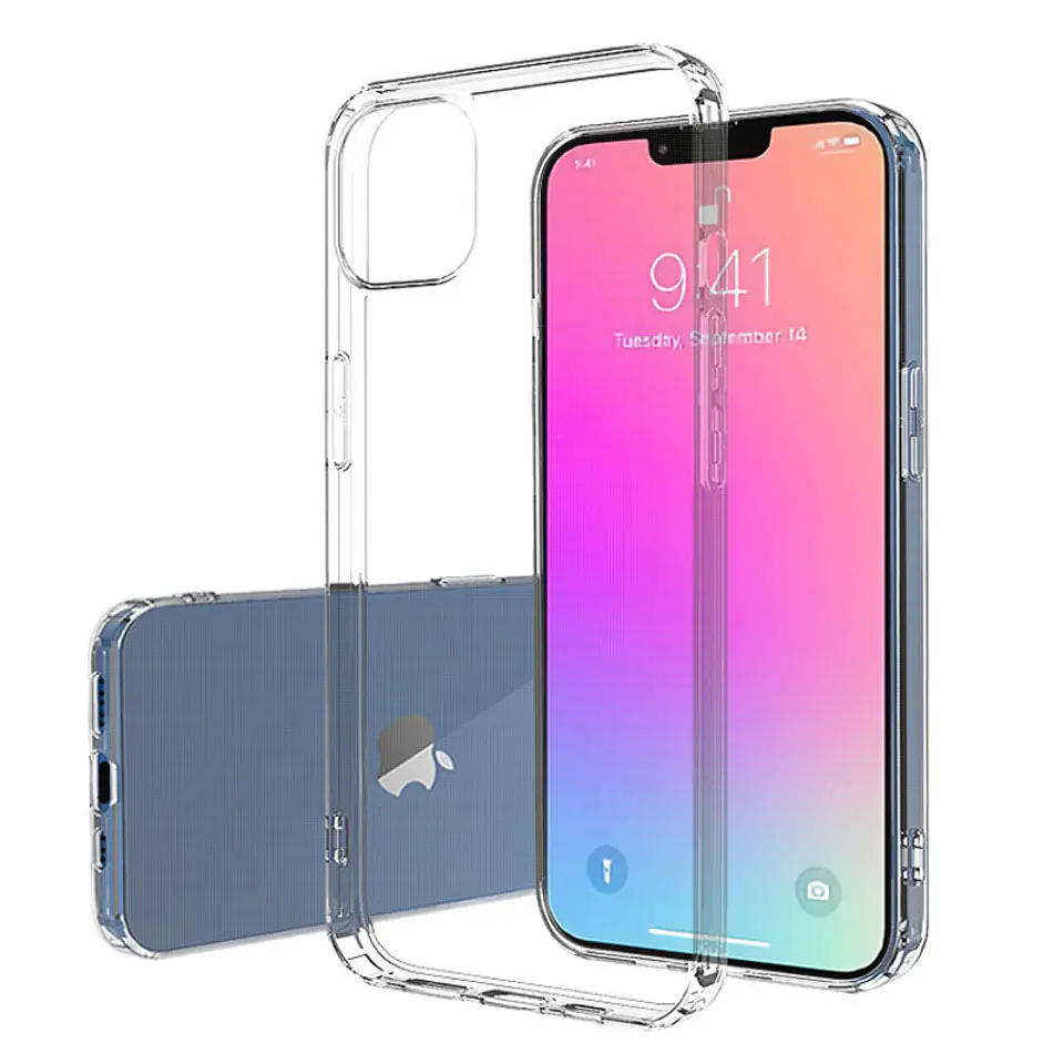 ⁨Żelowy pokrowiec etui Ultra Clear 0.5mm iPhone 13 Pro Max przezroczysty⁩ w sklepie Wasserman.eu