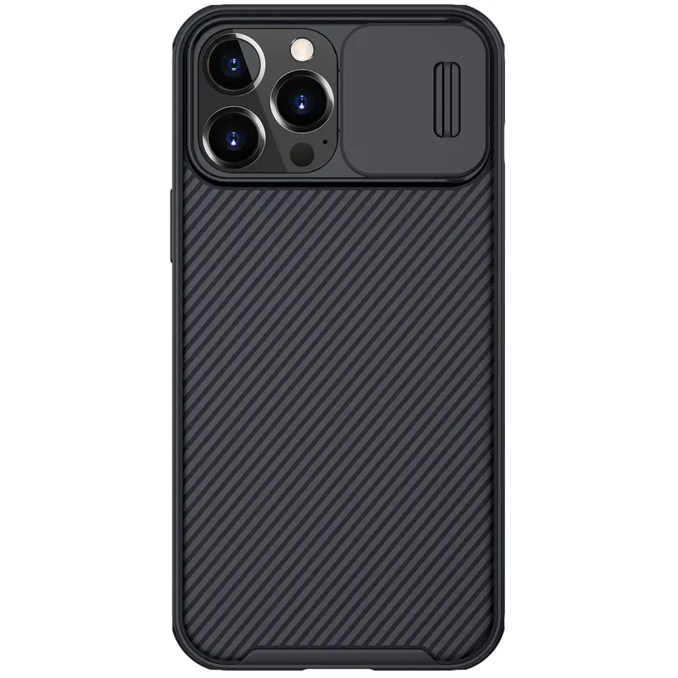 ⁨Nillkin CamShield Pro Case pancerne etui pokrowiec osłona na aparat kamerę iPhone 13 Pro Max czarny⁩ w sklepie Wasserman.eu