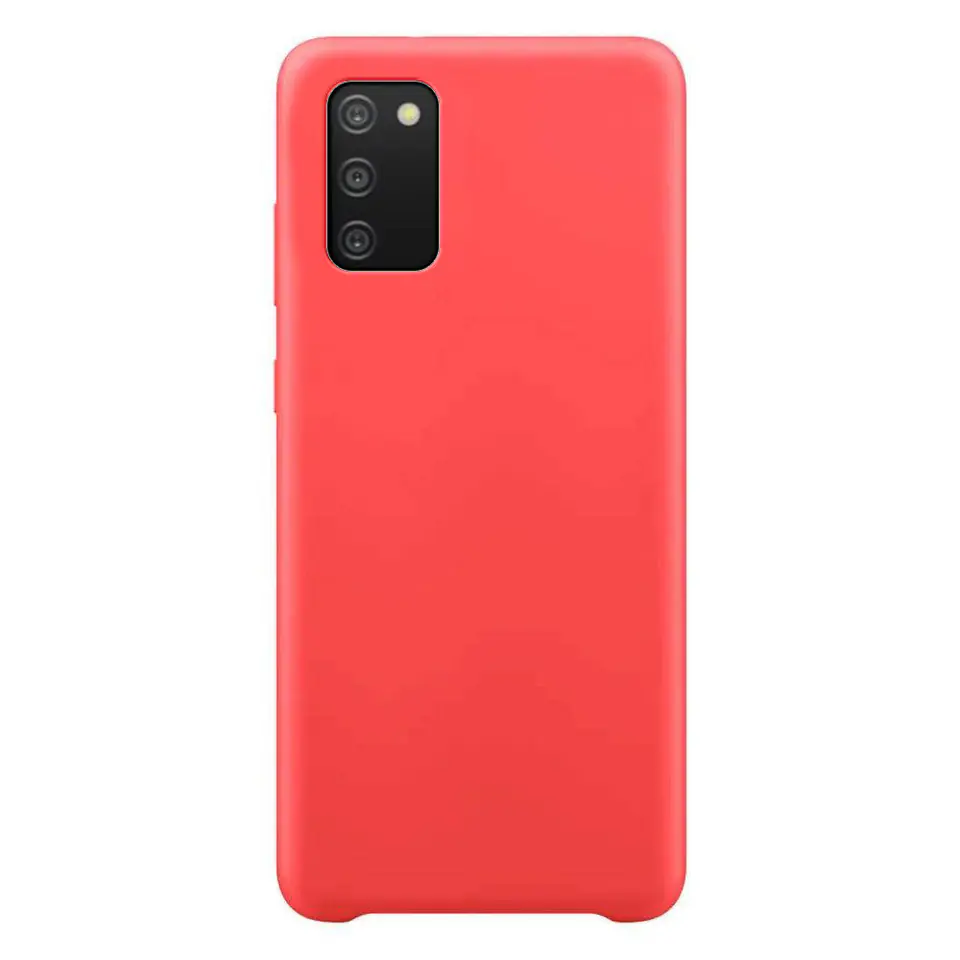 ⁨Silicone Case elastyczne silikonowe etui pokrowiec Samsung Galaxy A03s czerwony⁩ w sklepie Wasserman.eu