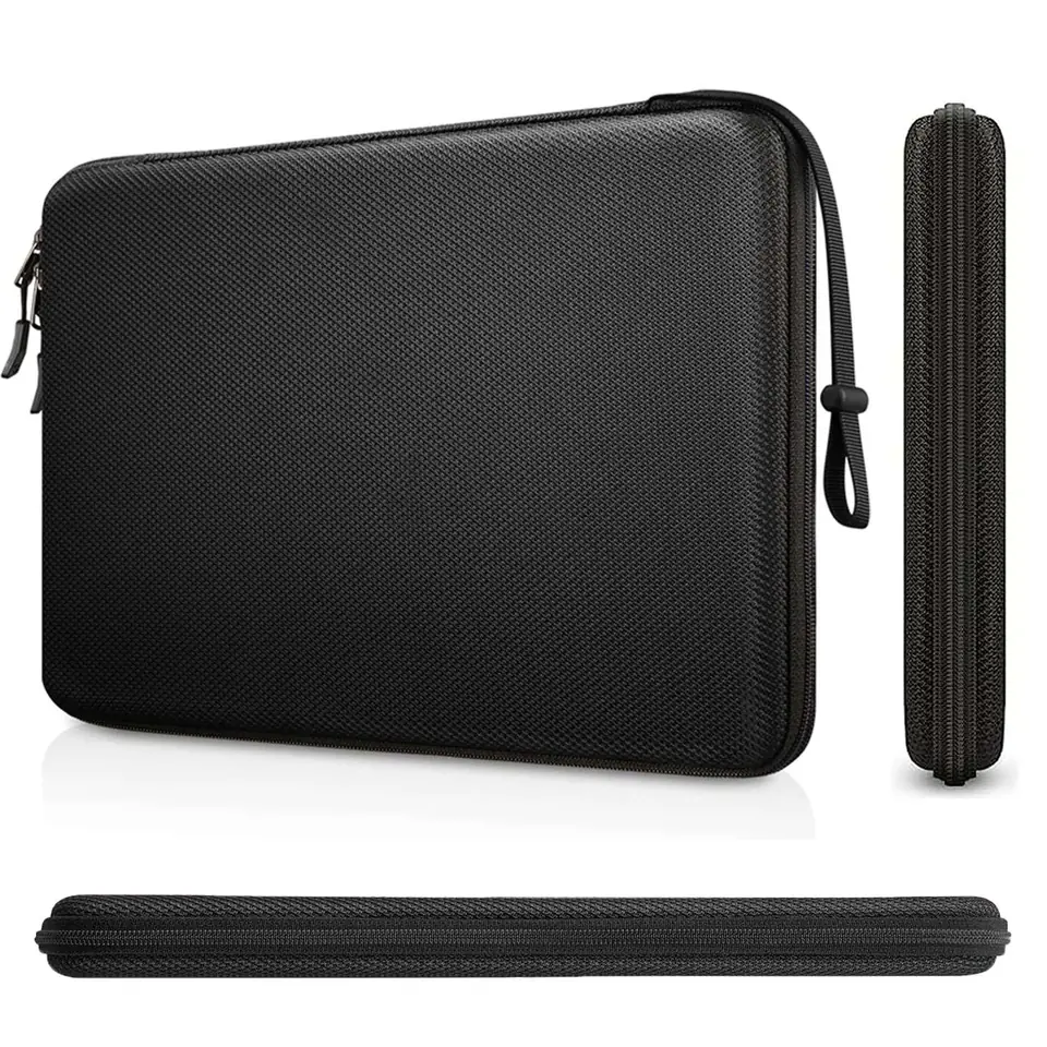 ⁨Torba na laptopa do MacBooka Air Pro 13.3" Alogy Hard Foam Bag etui ochronne teczka 13-14" Czarna⁩ w sklepie Wasserman.eu