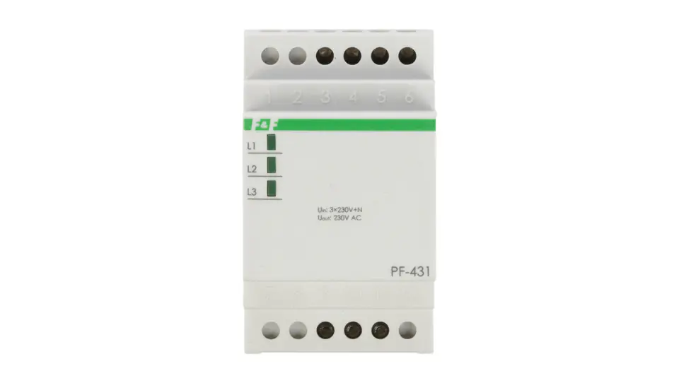⁨Automatyczny przełącznik faz 16A 3x230V+N PF-431⁩ w sklepie Wasserman.eu