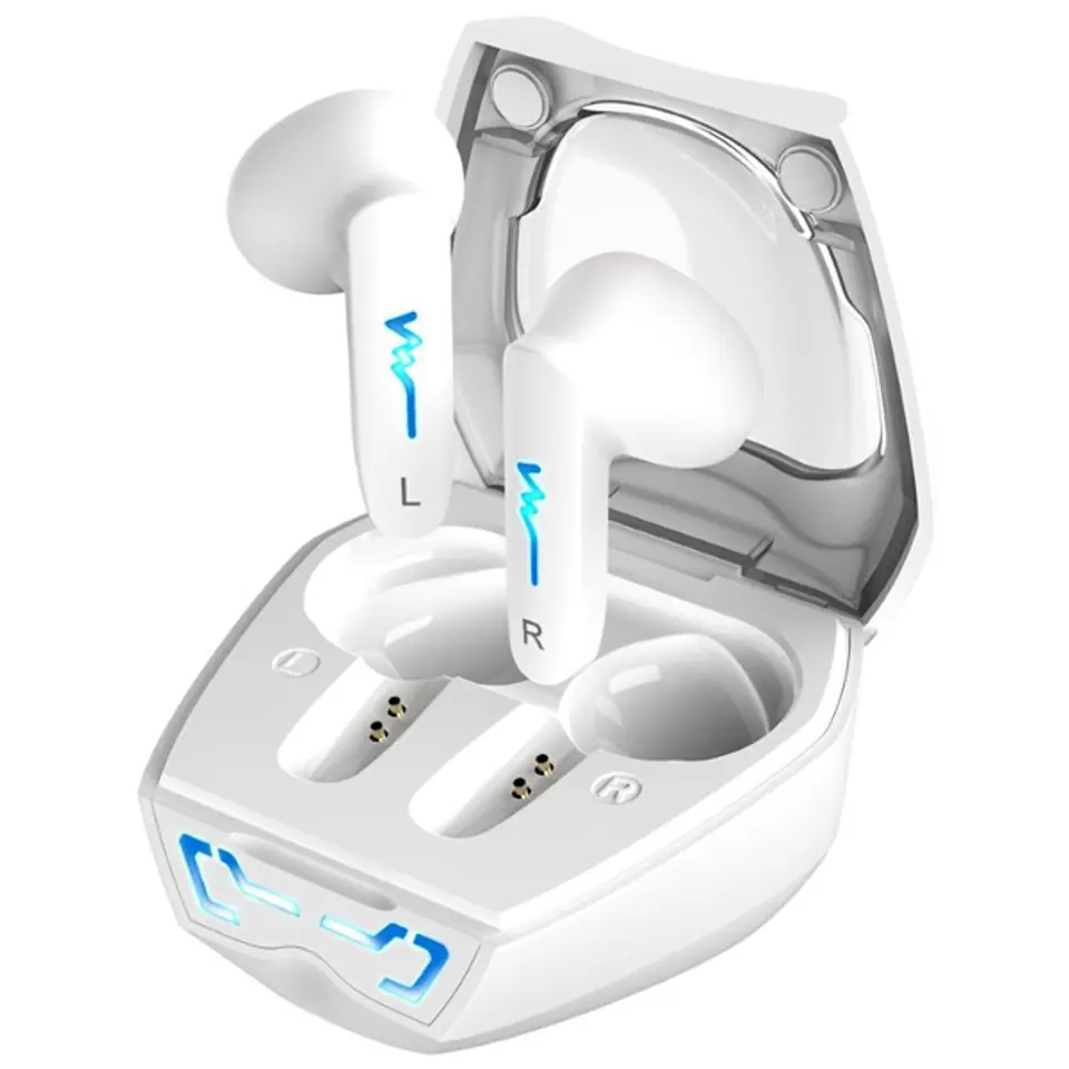 ⁨Genius HS-M920BT, mikrofon, bezprzewodowa, biała, 2.0, etui z ładowarką, sport typ USB-C⁩ w sklepie Wasserman.eu
