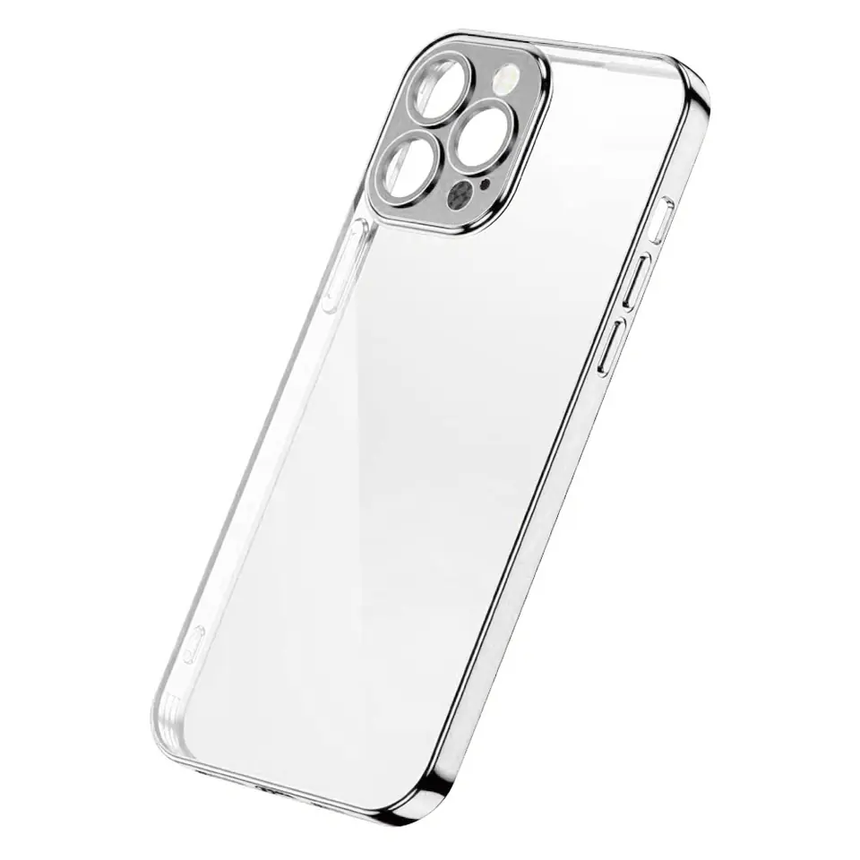 ⁨Joyroom Chery Mirror Case etui pokrowiec do iPhone 13 Pro obudowa z metaliczną ramką srebrny (JR-BP908 silver)⁩ w sklepie Wasserman.eu